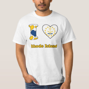T-shirt I love Rhode Island