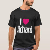 T-shirt I Love Richard Coeur rose I Coeur Richard (Devant)