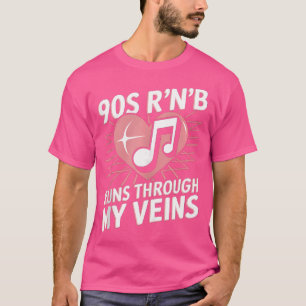 T-shirt I Love R'N'B Hip-Hop Girl Funny 90'S Rb