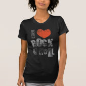 T-shirt I love roche n roll (Devant)