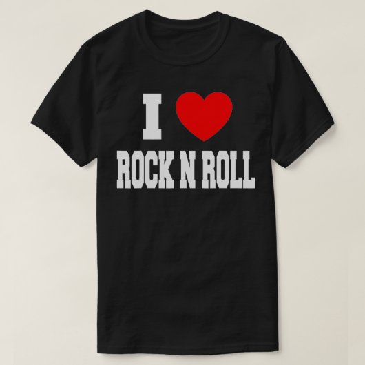 T-shirt I Love Rock N Roll (Design devant)