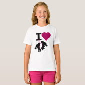 T-shirt I Love Roller Skating (Devant entier)