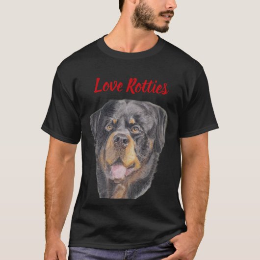 T-Shirt I love Rotties (Devant)