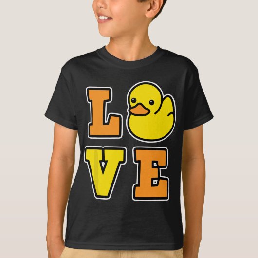 T-shirt I Love Rubber Ducks for Duck love Hommes et Femmes (Devant)