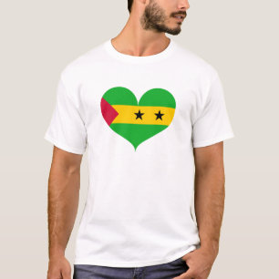 T-shirt I Love Sao Tomé-et-Principe Drapeau