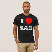 T-shirt I Love SAP (deux lignes) (Devant entier)