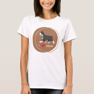 T-shirt I Love Schnauzer Maman