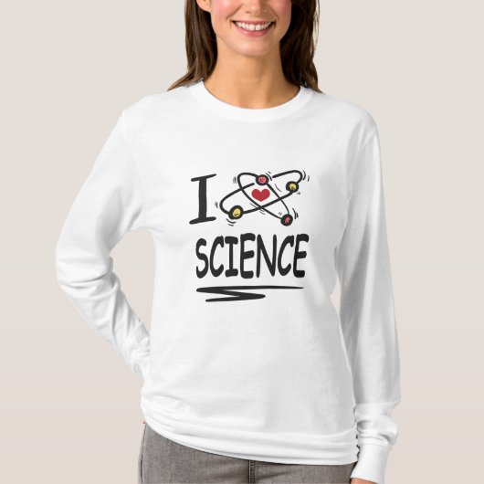T-shirt I love Science (Devant)