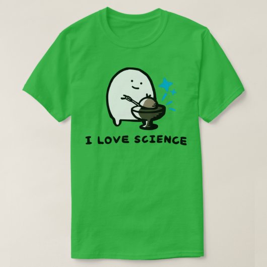T-shirt I Love Science Demon Core  (Design devant)