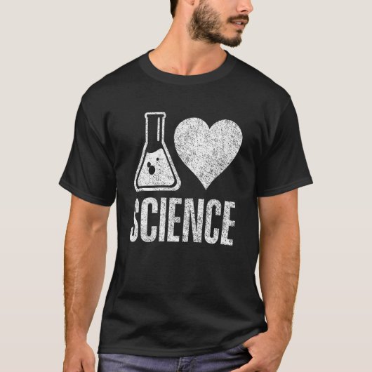 T-shirt I Love Science Enseignant Scientifique Sciences (Devant)