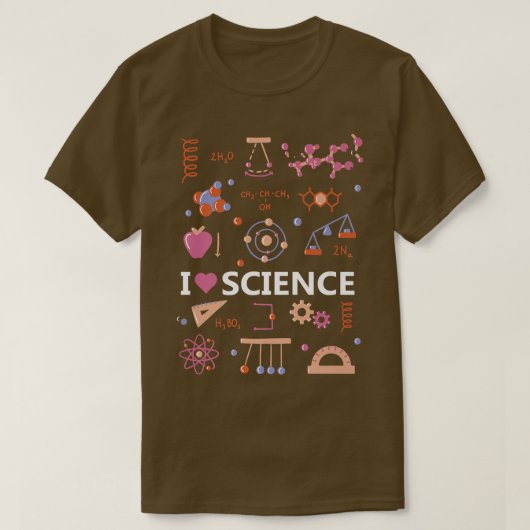 T-shirt I Love Science Premium (Design devant)