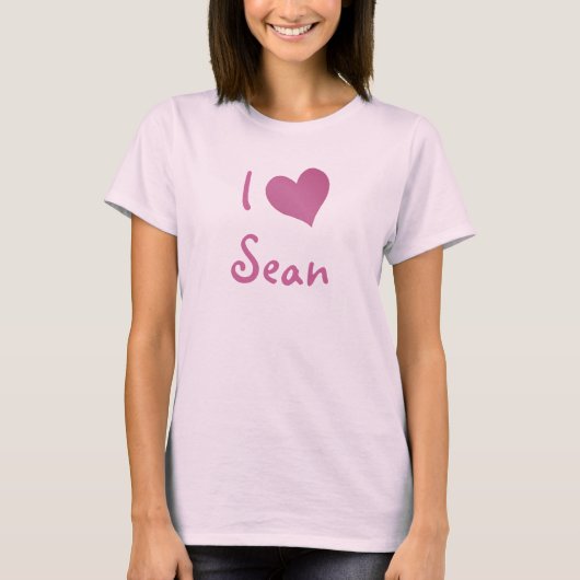 T-shirt I Love Sean (Devant)