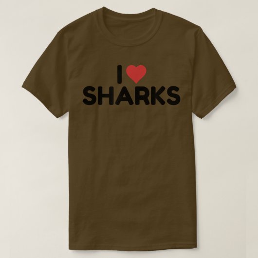 T-shirt I Love Sharks398 (Design devant)