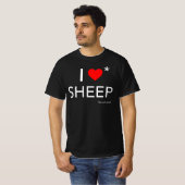 T-shirt I Love Sheep (en tant qu'ami) (Devant entier)