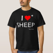T-shirt I Love Sheep (en tant qu'ami) (Devant)