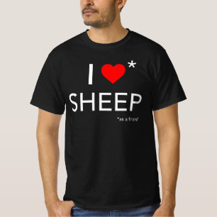 T-shirt I Love Sheep (en tant qu'ami)