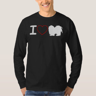 T-shirt I Love Shih Tzu Chien I Love Heart