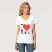 T-shirt I love simps (Devant entier)