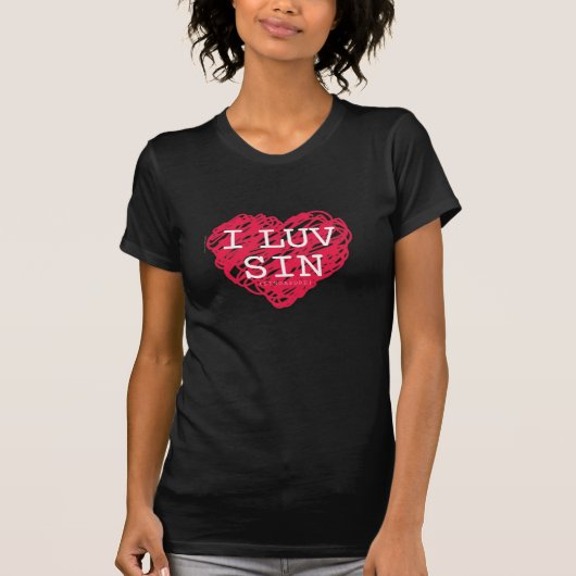 T-shirt I LOVE SIN (Singapour) (Devant)