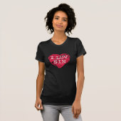T-shirt I LOVE SIN (Singapour) (Devant entier)