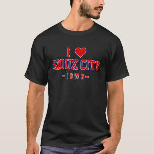 T-shirt I Love Sioux City Iowa