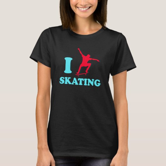 T-SHIRT I LOVE SKATING (Devant)
