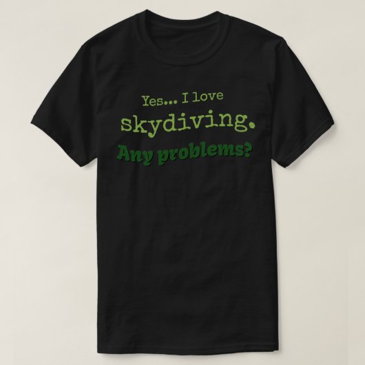 T-shirt I love Skydiving 13 (Design devant)