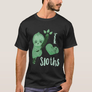 T-shirt I Love Sloth Splatter
