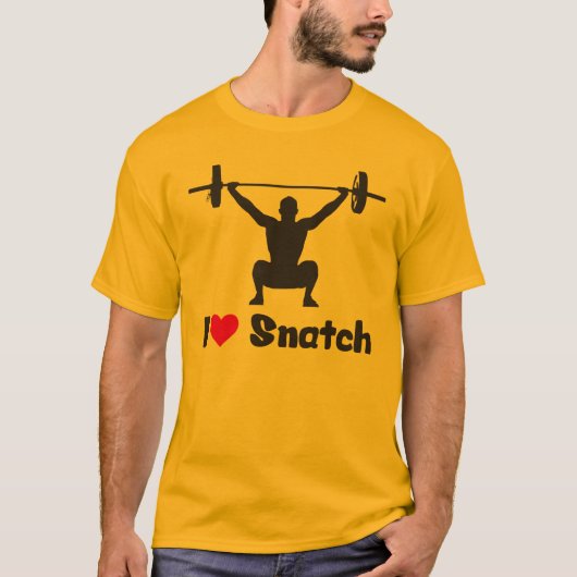 T-shirt I Love Snatch (Poids) (Devant)