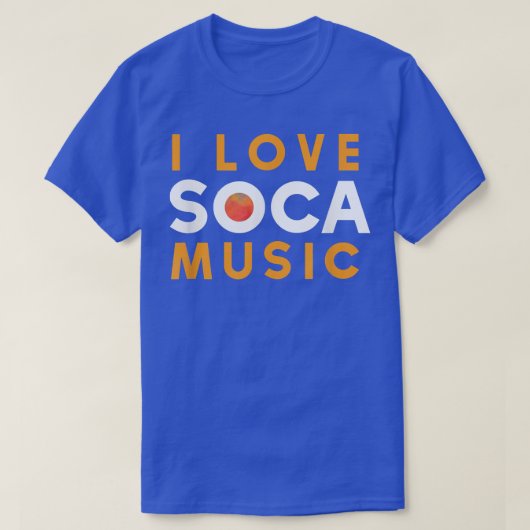 T-shirt I Love Soca Music - Soca (Design devant)