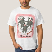 T-shirt I Love Sock Monkeys (Devant)