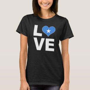 T-shirt I Love Somalie Heart Flag Somalie