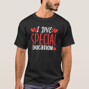 T-shirt I Love Special Education Sensibilisation Maître En