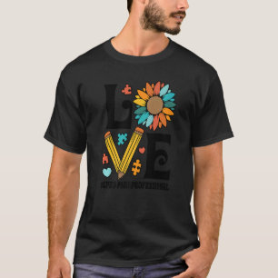 T-shirt I Love SPED Paraprofessional Special Education Tea