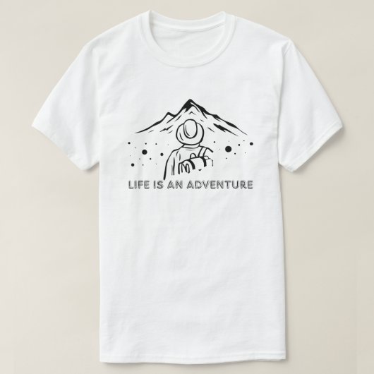 T-shirt I love spending as much time as possible outdoors (Design devant)