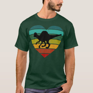T-shirt I Love Spinosaurus Heart Dino Enfants Dinosaures