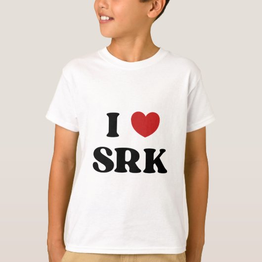 T-shirt I Love SRK - I Love Shahrukh Khan (Devant)