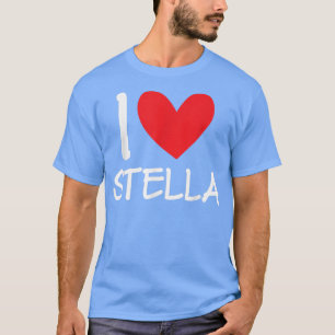 T-shirt I Love Stella Nom Fille Personnalisée Femme Bff Fr
