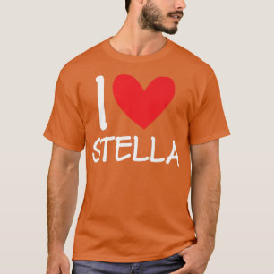 T-shirt I Love Stella Nom Fille Personnalisée Femme Bff Fr
