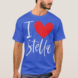 T-shirt I Love Stella Nom Fille Personnalisée Femme Bff Fr