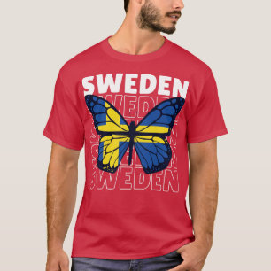 T-shirt I Love Suède Drapeau suédois Fierté suédoise
