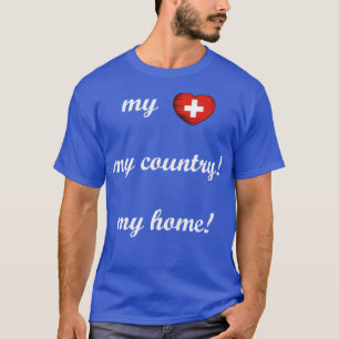 T-shirt I Love Switzerland My Home My Country 5