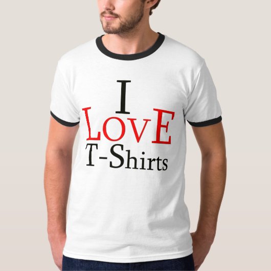 T-shirt " I Love T-Shirts" (Devant)