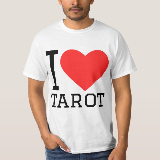 T-shirt I love tarot (Devant)