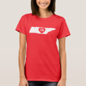 T-Shirt I Love Tennessee State voor vrouwen (Voorkant)
