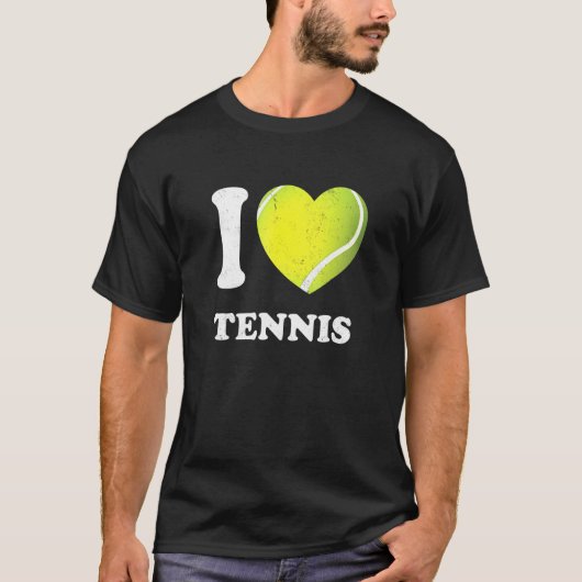 T-shirt I Love Tennis I Heart (Devant)