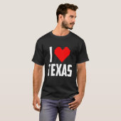 T-shirt I love Texas (Devant entier)
