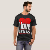 T-shirt I Love Texas Best Home State I Heart Texas (Devant entier)