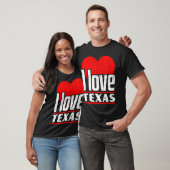 T-shirt I Love Texas Best Home State I Heart Texas (Unisexe)