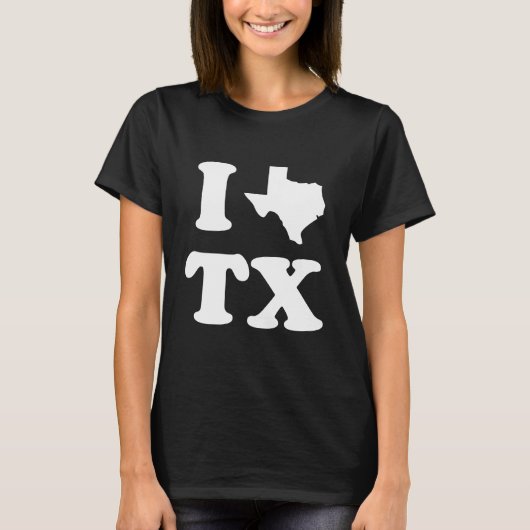 T-shirt I Love Texas drôle (Devant)